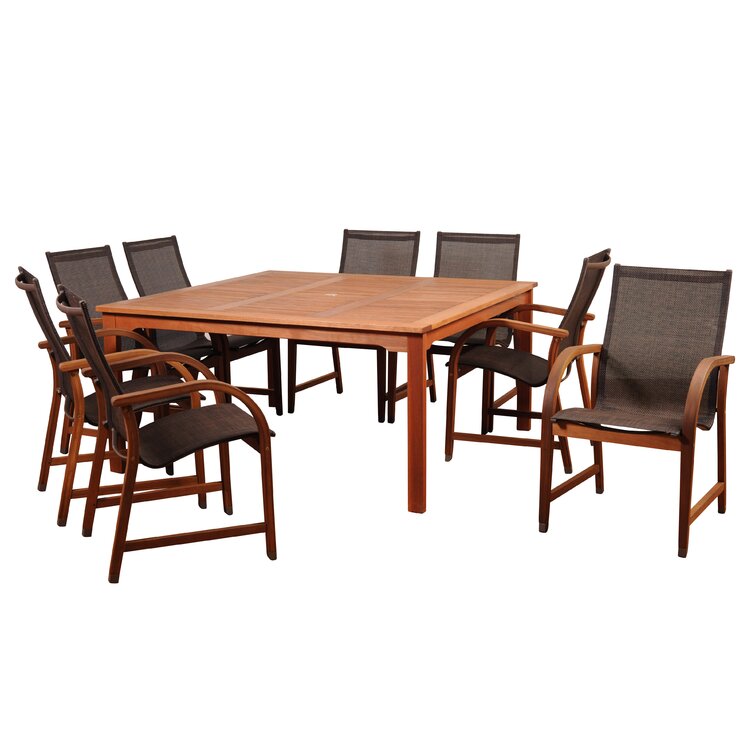 Square 8 person online dining table